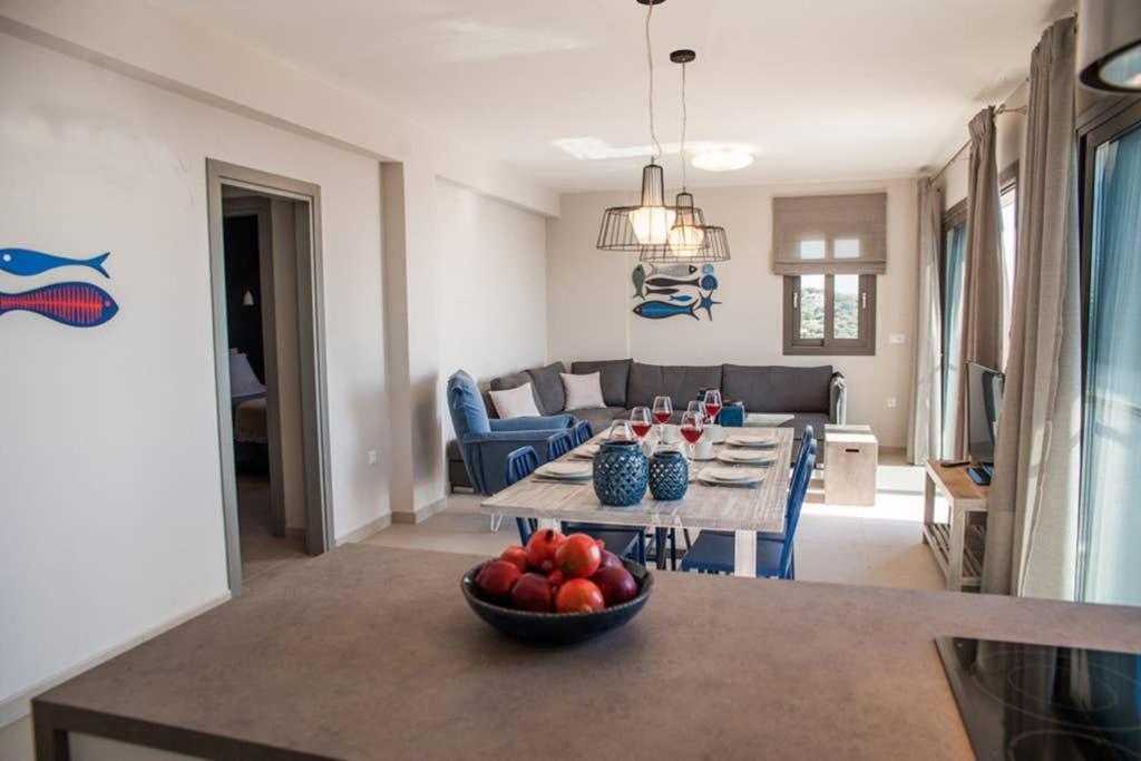 New Villa Blue with private pool at Trapezaki Livathos  Esterno foto