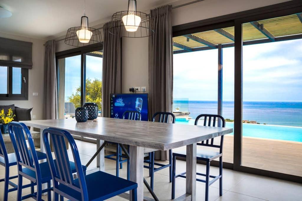 New Villa Blue with private pool at Trapezaki Livathos  Esterno foto